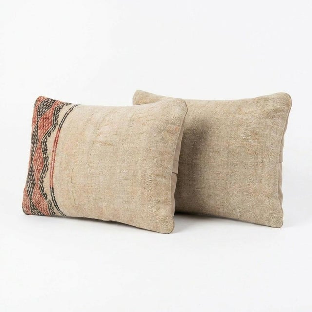 This beautiful 16'' X 24'' pillow cover set was made from authentic Turkish Kilim pieces. Bright colors of wool adorn the...