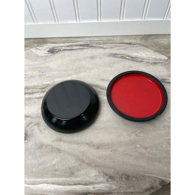 Vintage Mstera Lacquer Box, Hand Painted Soviet Folk Art, Metelitsa Snowstorm Winter Scene, Signed Gift for Art Collector, 1970s Papier Mache Casket For Sale In Boise - Image 6 of 12