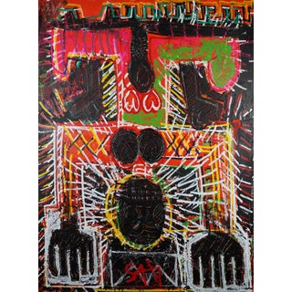 "Ecstasy" Neo Expressionist Painting by Sax Berlin For Sale