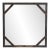 Vintage Sarreid Ltd. Patinated Brass Studded Wall Mirror, Mid-Century Modern, C. 1960s For Sale