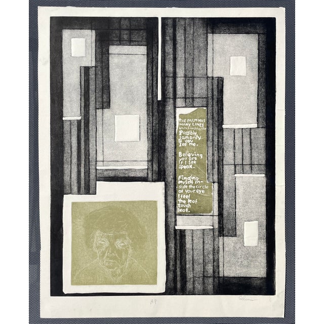 Selma Cohen Bluestein (1914-1985) mixed media multiple plate etching with embossing, aquatint and collagraph. Pencil...