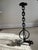 Black Brutalist Spanish Midcentury Wrought Iron Chain Candle Holder For Sale - Image 8 of 9