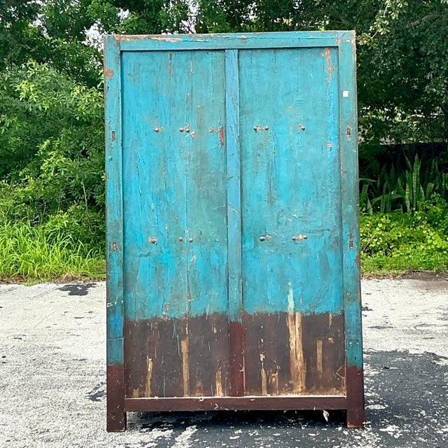Vintage Asian Hand Painted Cabinet For Sale In West Palm - Image 6 of 6