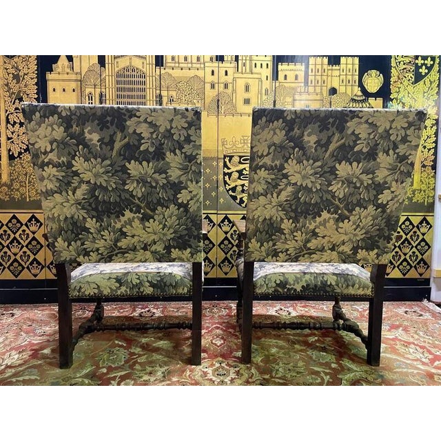 Set of Louis Xiii Style Armchairs For Sale - Image 4 of 7