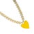 Early 21st Century Happy Yellow Heart Beaded Necklace For Sale - Image 5 of 6