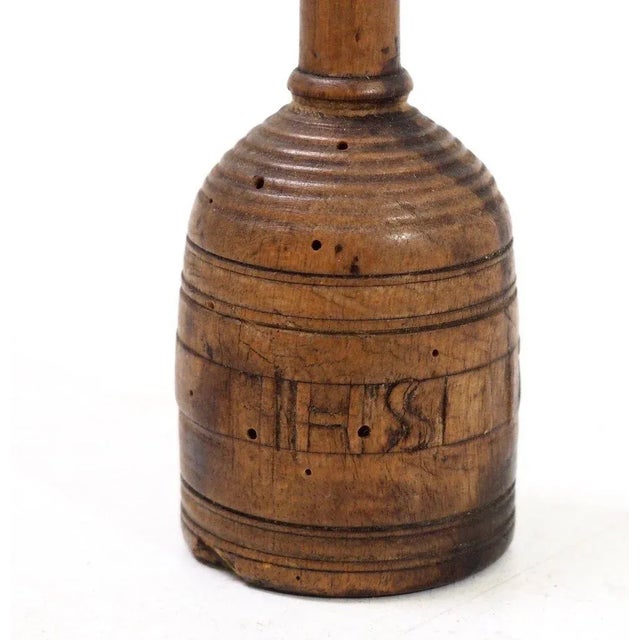 Antique Gold or Silver Fruitwood Weight, 1737 For Sale - Image 4 of 8