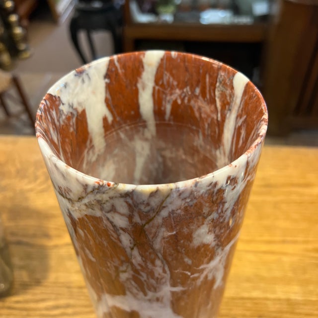 Mid-Century Modern 1950s Carrara Di Carrara Large Marble Vase For Sale - Image 3 of 7