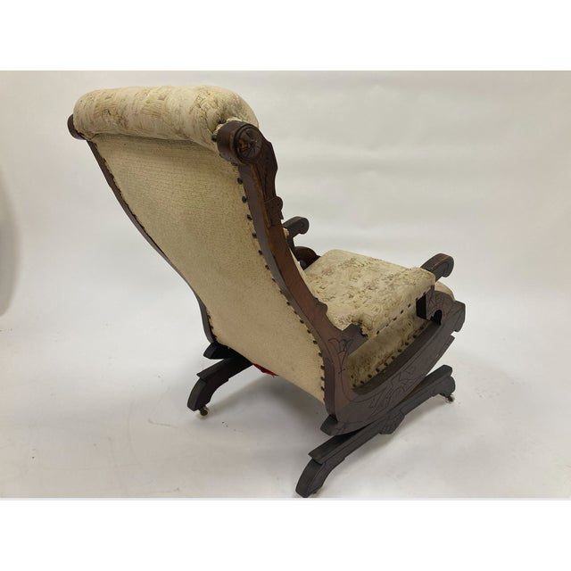 Victorian Eastlake Platform Rocking Chair, Late 19th Century For Sale - Image 4 of 6