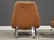 Animal Skin 1970s Percival Lafer Leather and Chrome Earth Lounge Chair and Ottoman For Sale - Image 7 of 9