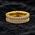 2020s 14k Yellow Gold 3-1/10 CTTW Natural Diamond Eternity Band, Size 10 For Sale - Image 5 of 6