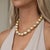 Huge Golden South Sea baroque pearl neacklace, with 23 golden pearls measuring from 18mm x 13mm to 18mm x 21mm. 17" long,...