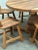 Belgian Brutalist Oak Dining Table and Chairs, 1970s, Set of 7 For Sale - Image 6 of 15