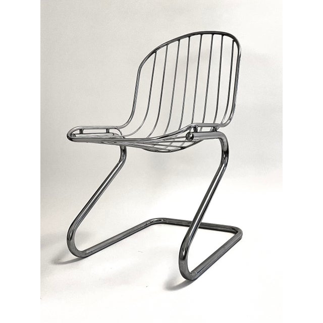 Metal Dining Chairs with Brown Velvet Cushions, Italy, 1970s, Set of 4 For Sale - Image 15 of 15