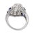 1920s Art Deco Old Cut Diamond Sapphire Navette Platinum Ring, Size 3 For Sale In Los Angeles - Image 6 of 7