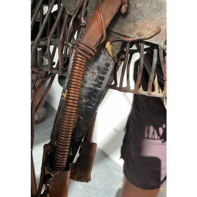 Vintage Boho Brutalist Sculpture of Don Quixote De La Mancha For Sale - Image 12 of 12