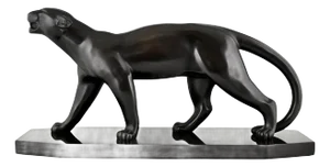 Art Deco Bronze Panther by Emile Louis Bracquemond for Foundry Etling, Paris, France, 1930s