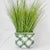 Ceramic Green & White Checked Flower Pot from Carstens Tönnieshof, West Germany, 1960s For Sale - Image 7 of 12