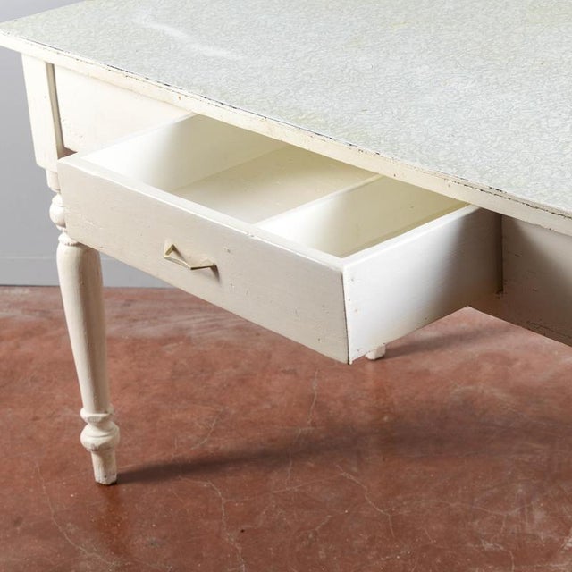 Vintage Table with Hardboard Top For Sale - Image 5 of 9