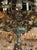 Vintage Italian Silver and Gold Leaf Chandelier For Sale - Image 4 of 7