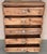 19th Century Spanish Unfinished Pine "Mobila" Tall Chest of Five Drawers For Sale - Image 4 of 18
