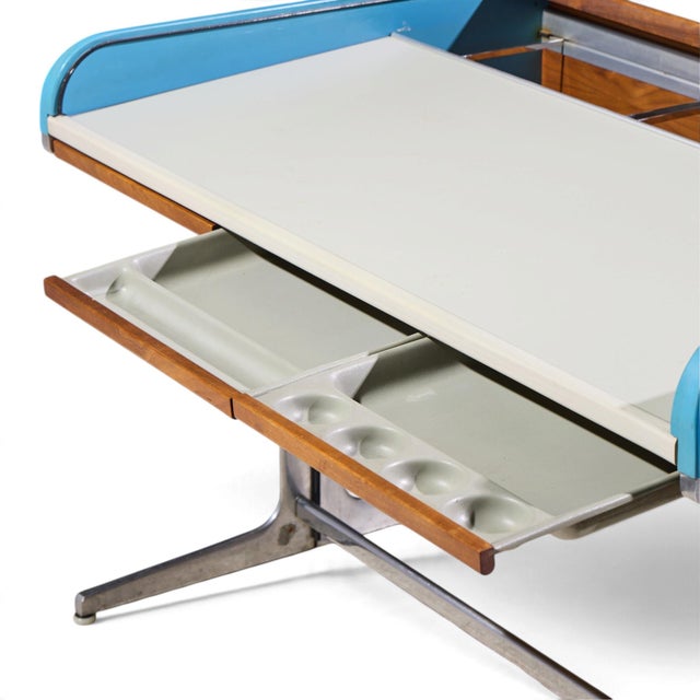 George Nelson for Herman Miller Action Office Mid Century Rolltop Desk For Sale - Image 9 of 16
