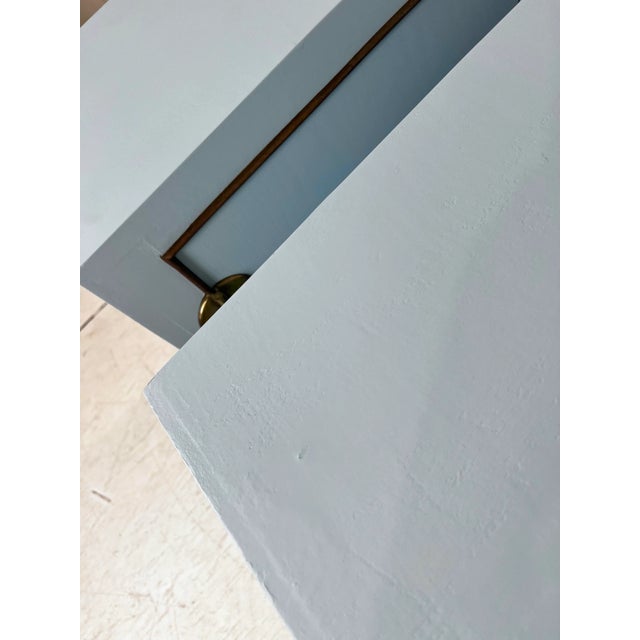 Vintage Credenza Cabinets With Brass Ming Hardware-A Pair For Sale - Image 10 of 12