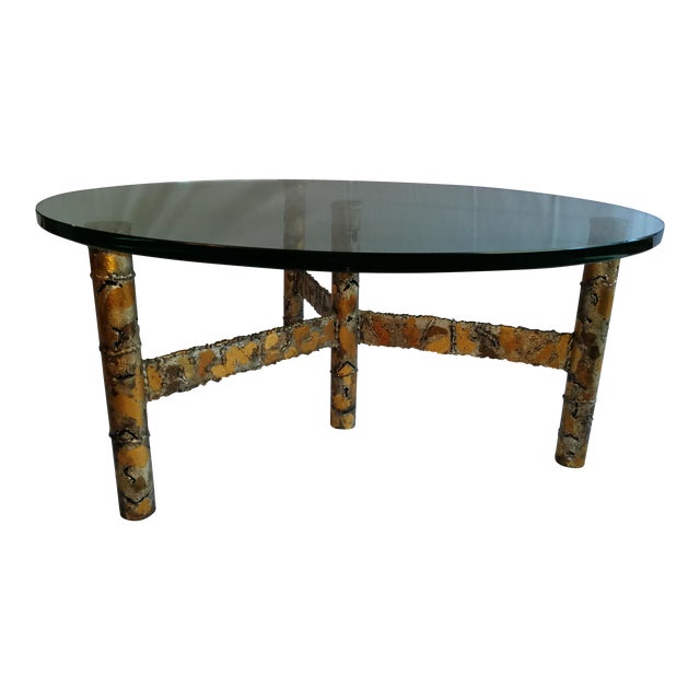 Paul Evans Style Brutalist Coffee Table For Sale