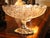 Vintage mid-century Bohemian Czech Cut Crystal Footed Centerpiece. Signed at the base. This is an impressive piece with...