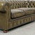 Animal Skin Vintage 1960s English Chesterfield Sofa in Olive Green Leather For Sale - Image 7 of 12