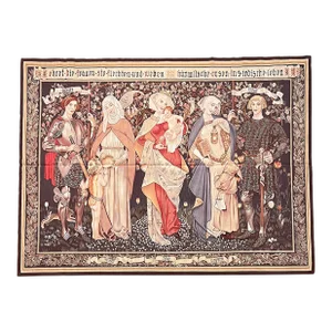 Honor the Woman German Hand Woven Wool and Silk Tapestry
