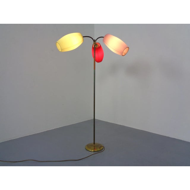 Mid-Century Adjustable Floor Lamp with Three Lanterns, 1950s For Sale - Image 6 of 18