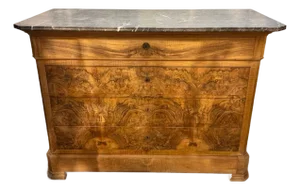 19th Century French Louis Philippe Commode With Marble Top