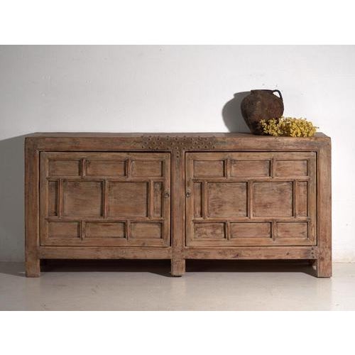 Antique Panelled Sideboard in Pine, China, 1900 For Sale - Image 13 of 15