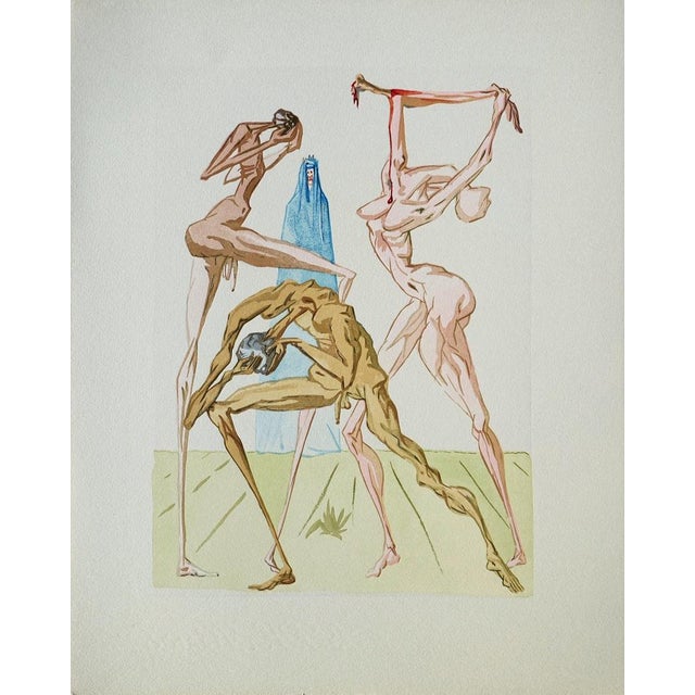 Salvador Dali, Les Simoniaques, Nude, Etching For Sale - Image 6 of 6