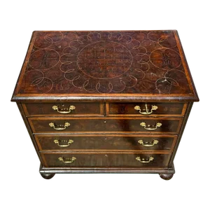 William and Mary Oyster Veneer Chest of Drawers