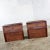 Mid-20th Century Mid-Century Modern Walnut & Cane Flip Top Storage Twin Headboards a Pair For Sale - Image 4 of 12