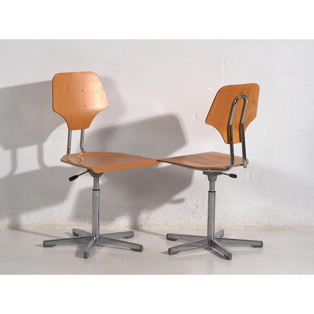 Vintage Office Chairs, 1950, Set of 6 For Sale - Image 6 of 13