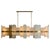 Art Deco Murano Glass and Brass Round Multi Color Chandelier and Pendant, 2000 For Sale - Image 4 of 12