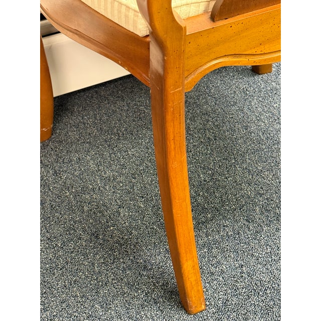 Wood Late 20th Century French Cane Back Dining Chairs - Set of 6 For Sale - Image 7 of 12