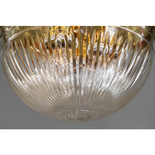 Art Deco Ceiling Lamp with Cut Glass Shade Vienna, Austria, 1920s For Sale - Image 16 of 18