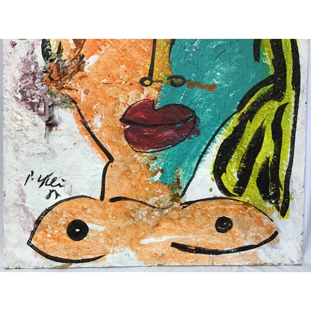 Large Peter Robert Keil Modernist Mixed Media Painting For Sale In Tampa - Image 6 of 9