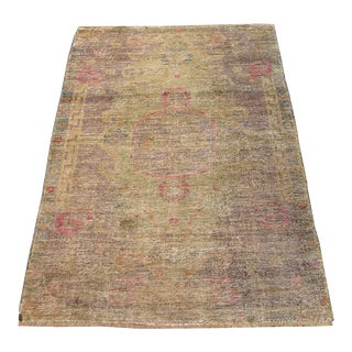 19th Century Muted Khotan Samarkand Rug For Sale