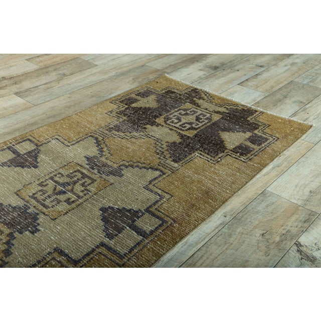 Turkish Hand-Knotted Runner For Sale - Image 6 of 9