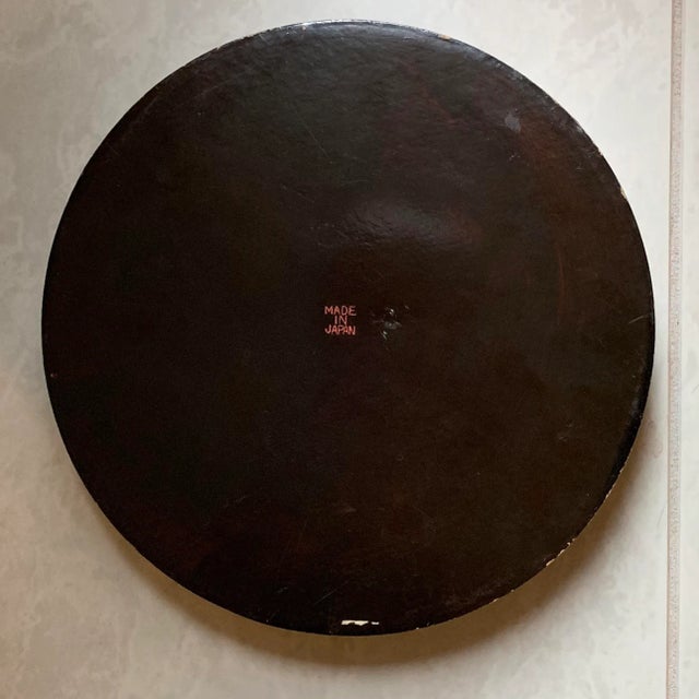 Vintage Japanese Round Lacquered Box For Sale In Chicago - Image 6 of 7