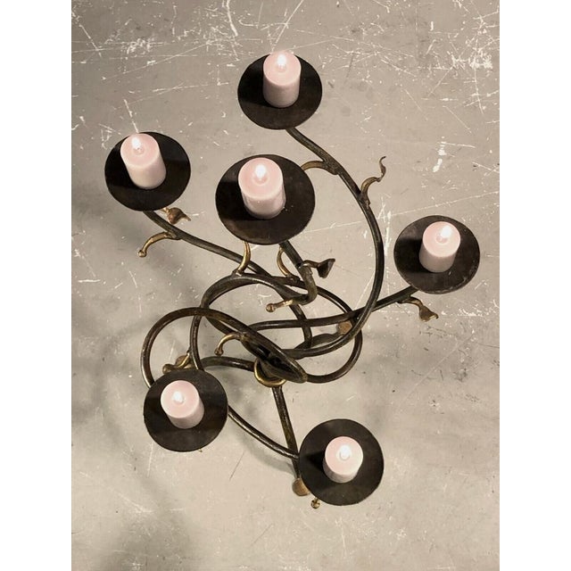 Vintage French Brutalist Candleholder, 1990 For Sale - Image 10 of 18