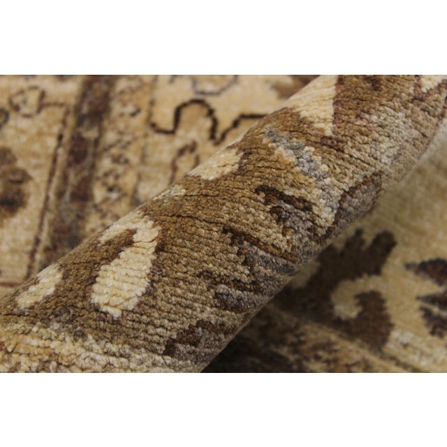 Textile Boho Chic Ziegler Beige/Brown Wool Runner Rug- 2'6'' X 10'1'' For Sale - Image 7 of 10