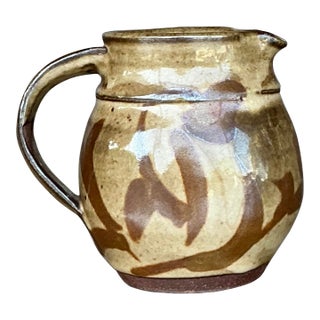Vintage Boho Studio Pottery Pitcher For Sale