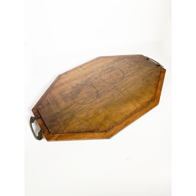 20th Century Wooden and Metal Tray, France For Sale - Image 9 of 12