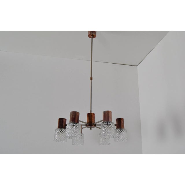 Copper Mid-Century Chandelier by Kamenicky Senov, 1960s For Sale - Image 8 of 15