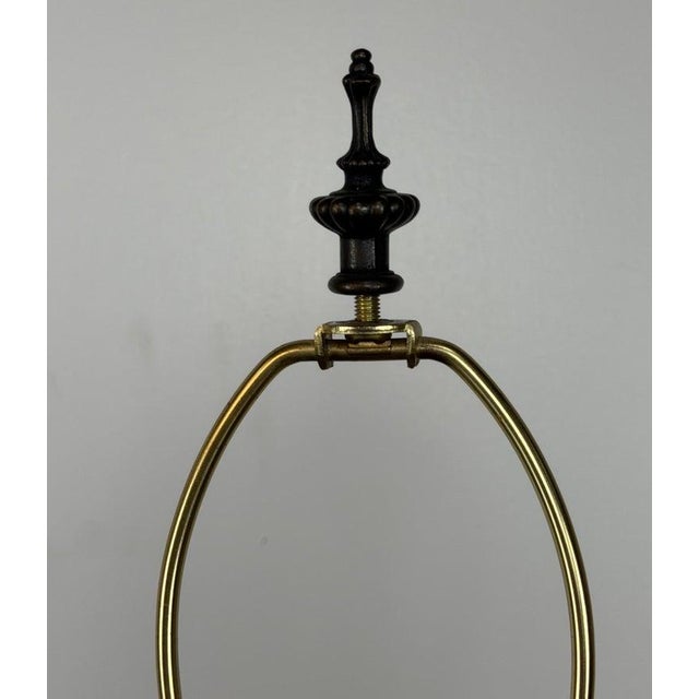 Mid 20th Century Italian Neoclassical Tole Urn Table Lamp Hand Painted Original Parchment Shade For Sale - Image 4 of 18